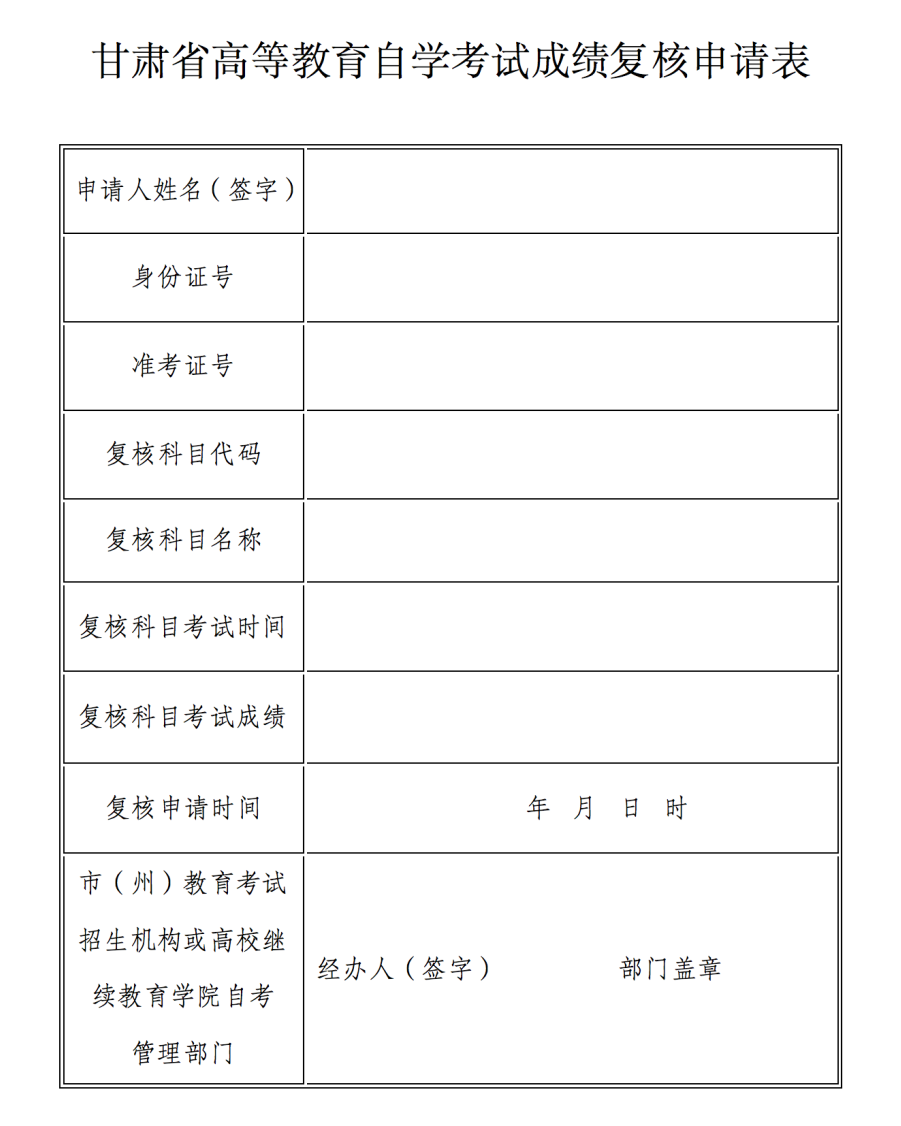 2024年4月甘肃自考成绩查询时间公布