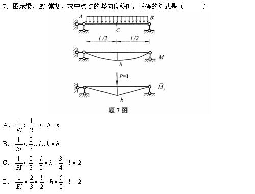 全国2010年4月高等教育自学考试结构力学（一）试题